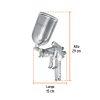 11095 - Pistola p/pintar gravedad LVMP vaso aluminio, 1.4 mm, Truper