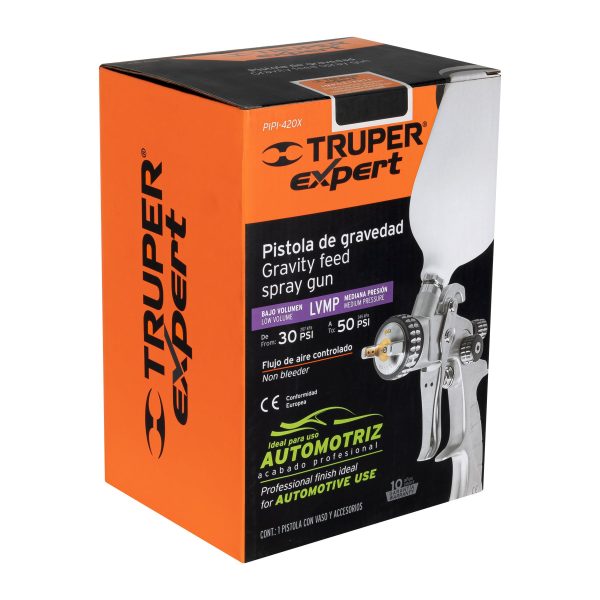 11749 - Pistola p/pintar gravedad LVMP vaso plástico, 1.4 mm, Expert