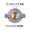 13061 - Pistola p/pintar gravedad LVMP vaso aluminio, 1.7 mm, Truper