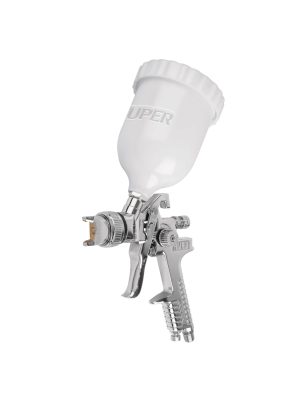 12131 - Pistola p/pintar gravedad HVLP vaso plástico, 2 mm, Truper