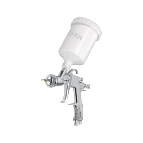 101092 - Pistola p/pintar gravedad LVLP vaso plástico, 2 mm, Truper