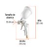 103927 - Pistola p/pintar Híbrida vaso plástico,1.3mm, TRUPER