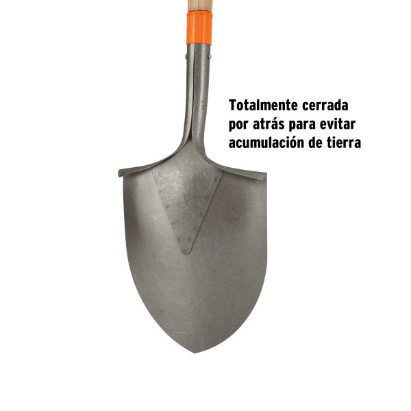 17186 - Pala irrigación Classic, cerrada, mango largo 49', Truper