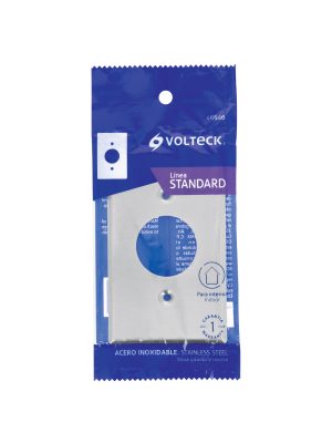 46546 - Placa de Acero Inoxidable para contacto sencillo, Standard