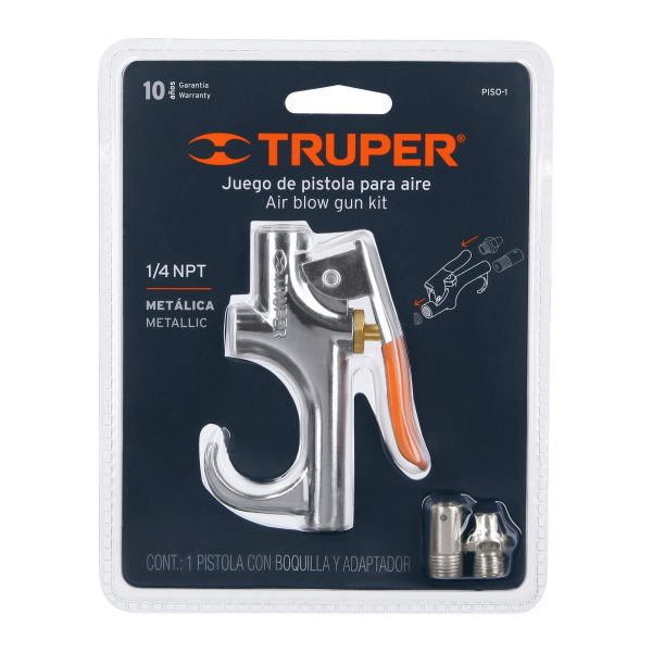 19023 - Pistola metálica para sopletear, cuerda 1/4' NPT, TRUPER