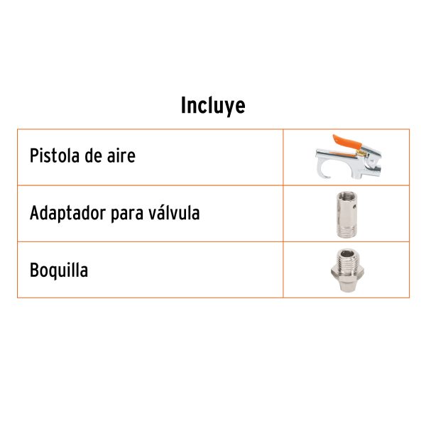 19023 - Pistola metálica para sopletear, cuerda 1/4' NPT, TRUPER