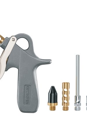 10645 - Pistola de aluminio para sopletear, 5 boquillas, TRUPER