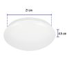 47374 - Luminario LED 8W plafón decorativo liso, luz de día, BASIC