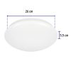 47375 - Luminario LED 15W plafón decorativo liso, luz de día, BASIC