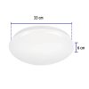 47376 - Luminario LED 18W plafón decorativo liso, luz de día, BASIC