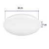 47377 - Luminario LED 22W plafón decorativo liso, luz de día, BASIC