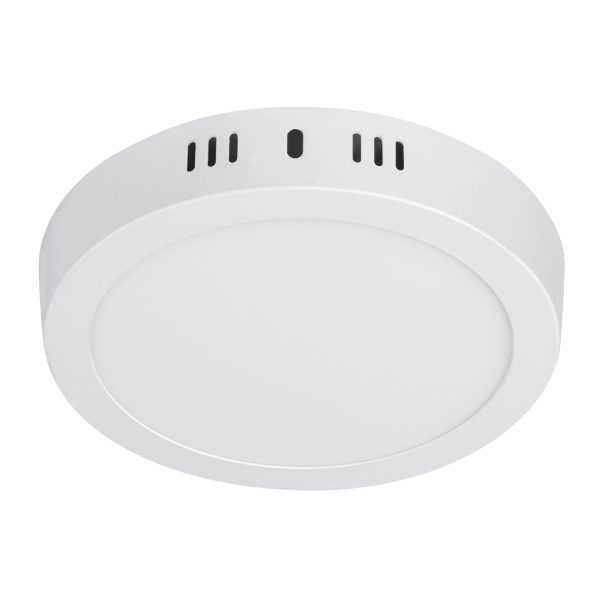 46713 - Luminario LED tipo plafón 12 W, redondo, luz de día, blanco