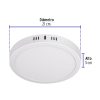 48258 - Luminario LED tipo plafón 18 W, redondo, luz cálida, blanco