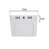 47442 - Luminario LED tipo plafón 6 W, cuadrado, luz de día, blanco