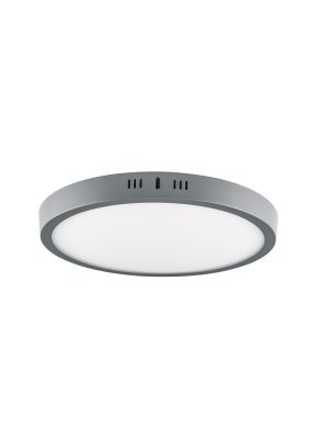 47349 - Luminario LED tipo plafón 24 W, redondo, luz de día, gris