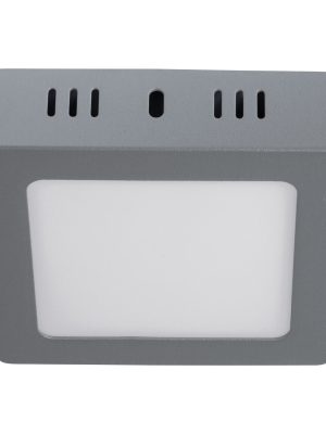 PLA-218L.jpg 47446 - Luminario LED tipo plafón 6 W, cuadrado, luz de día, gris