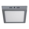 47447 - Luminario LED tipo plafón 12 W, cuadrado, luz de día, gris