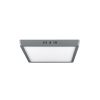 47449 - Luminario LED tipo plafón 24 W, cuadrado, luz de día, gris