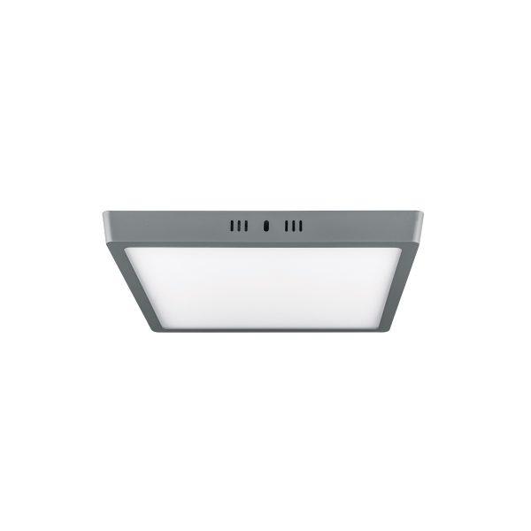 47449 - Luminario LED tipo plafón 24 W, cuadrado, luz de día, gris