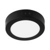 47395 - Luminario LED tipo plafón 6 W, redondo, luz de día, negro