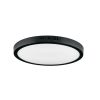 47398 - Luminario LED tipo plafón 24 W, redondo, luz de día, negro