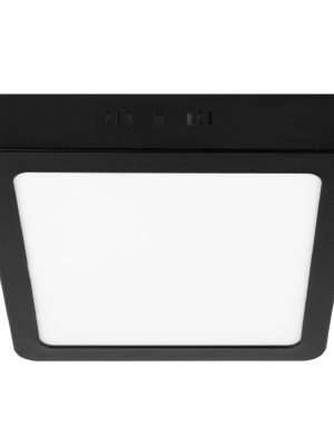 PLA-231L.jpg 47416 - Luminario LED tipo plafón 12 W, cuadrado, luz de día, negro