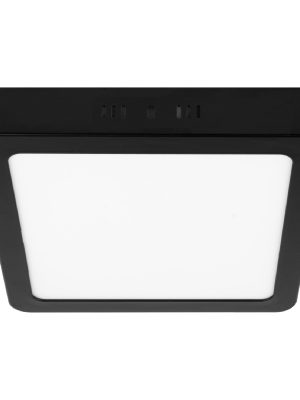 PLA-232L.jpg 47417 - Luminario LED tipo plafón 18 W, cuadrado, luz de día, negro