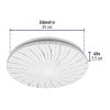 46016 - Luminario LED 15W plafón decorativo espiral luz de día,BASIC