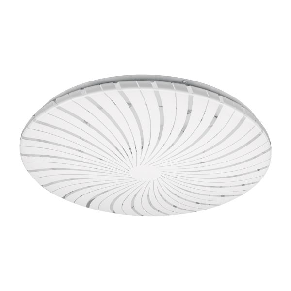 46018 - Luminario LED 22W plafón decorativo espiral luz de día,BASIC