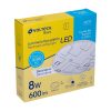 43176 - Luminario LED 8W plafón decorativo cuadros luz de día, BASIC