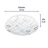 43176 - Luminario LED 8W plafón decorativo cuadros luz de día, BASIC