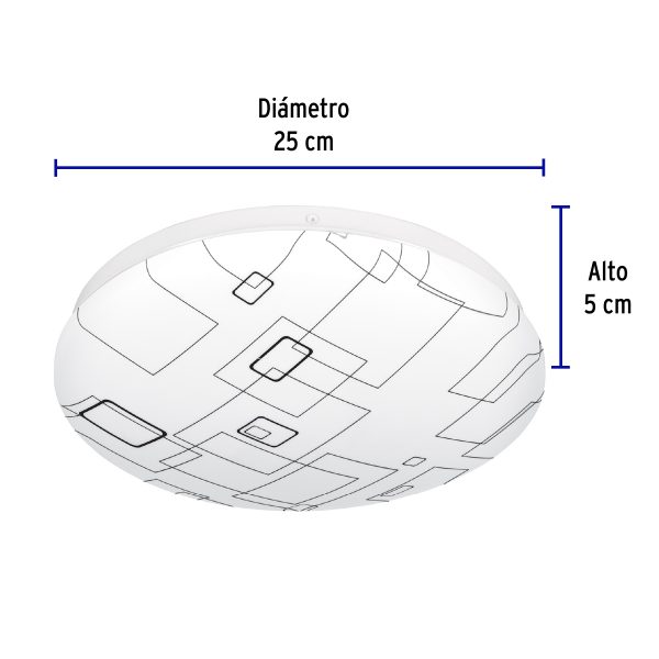 43177 - Luminario LED 15W plafón decorativo cuadros luz de día,BASIC