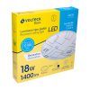 43178 - Luminario LED 18W plafón decorativo cuadros luz de día,BASIC