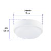 46262 - Plafón decorativo de LED 15 W redondo para baño, Volteck