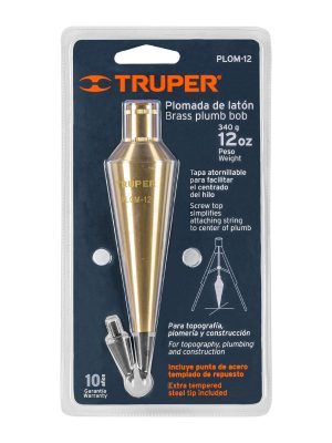 17071 - Plomada de latón 12 oz, Truper