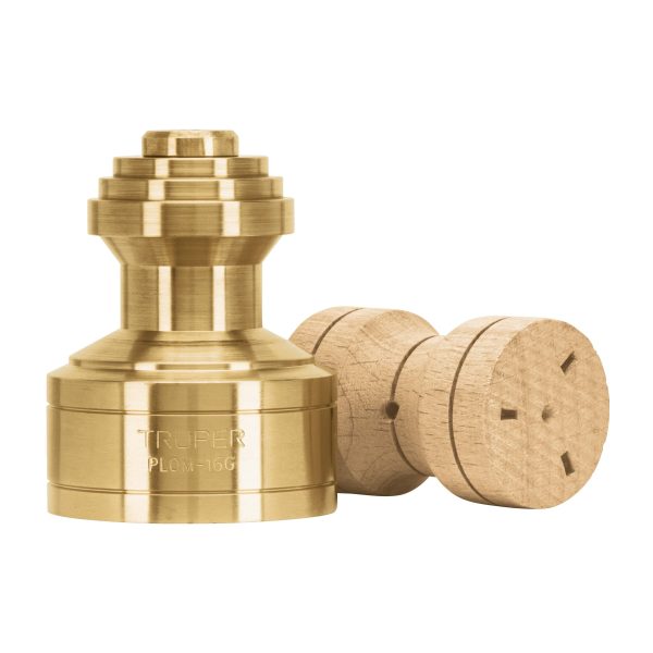 11822 - Plomada de latón 16 oz tipo Guatemala, Truper