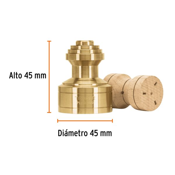 11822 - Plomada de latón 16 oz tipo Guatemala, Truper