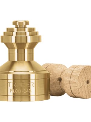 PLOM-24G.jpg 11823 - Plomada de latón 24 oz tipo Guatemala, Truper