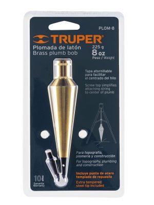 17070 - Plomada de latón 8 oz, Truper