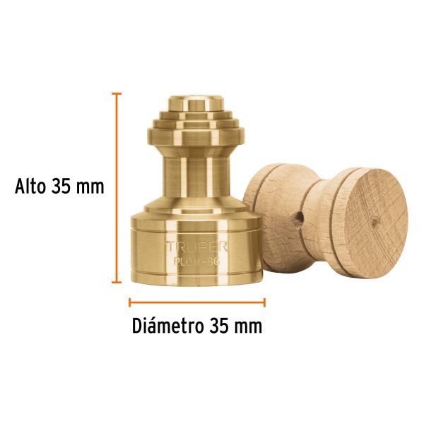 11820 - Plomada de latón 8 oz tipo Guatemala, Truper