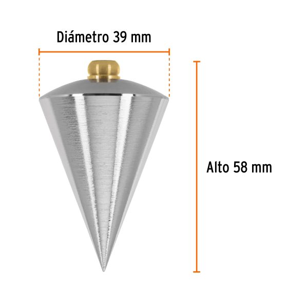 11848 - Plomada de acero, 8 oz, Truper