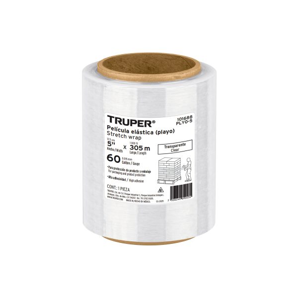 101688 - Rollo de 305 m película plástica estirable ancho 5' cal 60