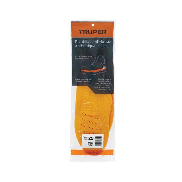 17475 - Bolsa con par de plantillas de poliuretano p/zapato talla 25