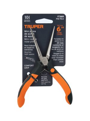 PM-PA4E1.jpg 17369 - Mini pinza de punta de aguja 6' mango Comfort Grip, Truper