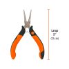 17370 - Mini pinza de punta redonda 5' mango Comfort Grip, Truper