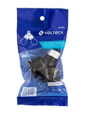 POBA-15E1.jpg 46539 - Portalámpara de baquelita, doble entrada, Volteck