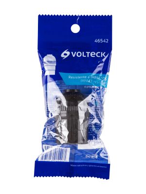 46542 - Portalámpara de policarbonato, sencillo, Volteck