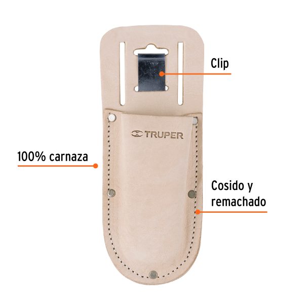 17344 - Funda de carnaza para tijeras de una mano, Truper