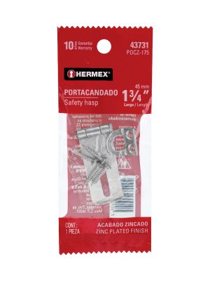 43731 - Portacandado de acero zincado 1-3/4', HERMEX