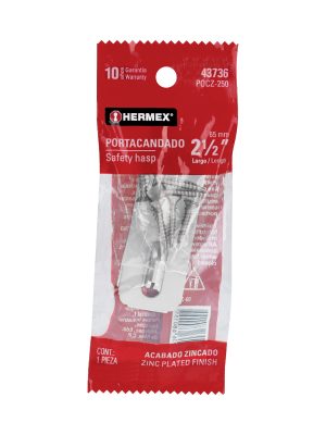 POCZ-250E1.jpg 43736 - Portacandado de acero zincado 2-1/2', HERMEX